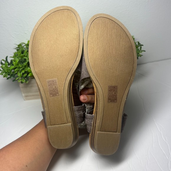 Blowfish Malibu Blumoon Sandals, Women's Size 7.5 Brown Tan Zip Slip On - Picture 3 of 5
